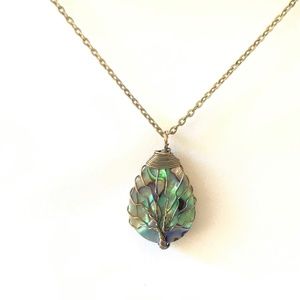 Abalone Tree of Life Necklace